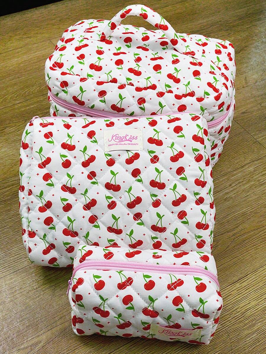3pcs/Set Makeup Organizer Bag, Travel Toiletry Bag, Cosmetic Storage Pouch For Home, School, Dorm, Large Capacity Makeup Bag For Women, Grooming Kit For Men Beach Essentials Back To School
