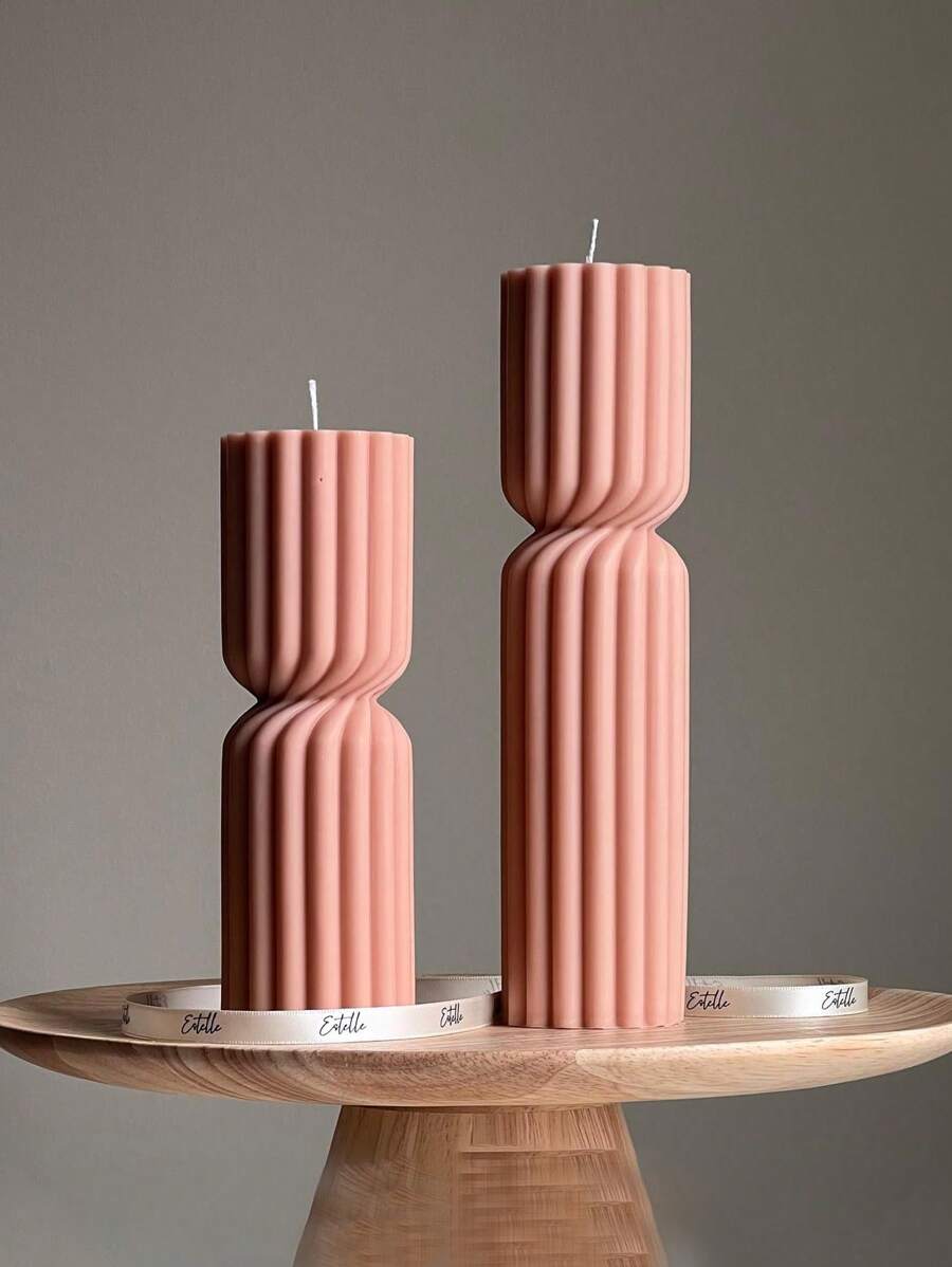 1 pieza Decoración de vela artesanal con rayas, regalo festivo, ambientador de fragancia fresca y duradera, vela de aromaterapia adecuada para decoración del hogar, chimenea, habitación, sala de estar, decoración central, oficina, regalo perfecto para San Valentín, Acción de Gracias, Navidad, Halloween, Pascua, cumpleaños y regalos de decoración para el hogar, graduación, boda