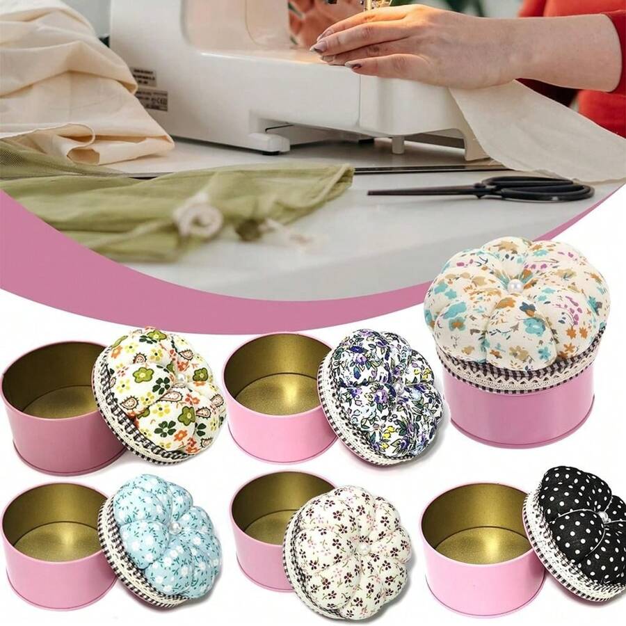 Speldenkussenhouder met opbergdoos Naaldenhouder Naaigereedschap DIY Handwerk Handwerk Handnaaien Borduren Accessoires