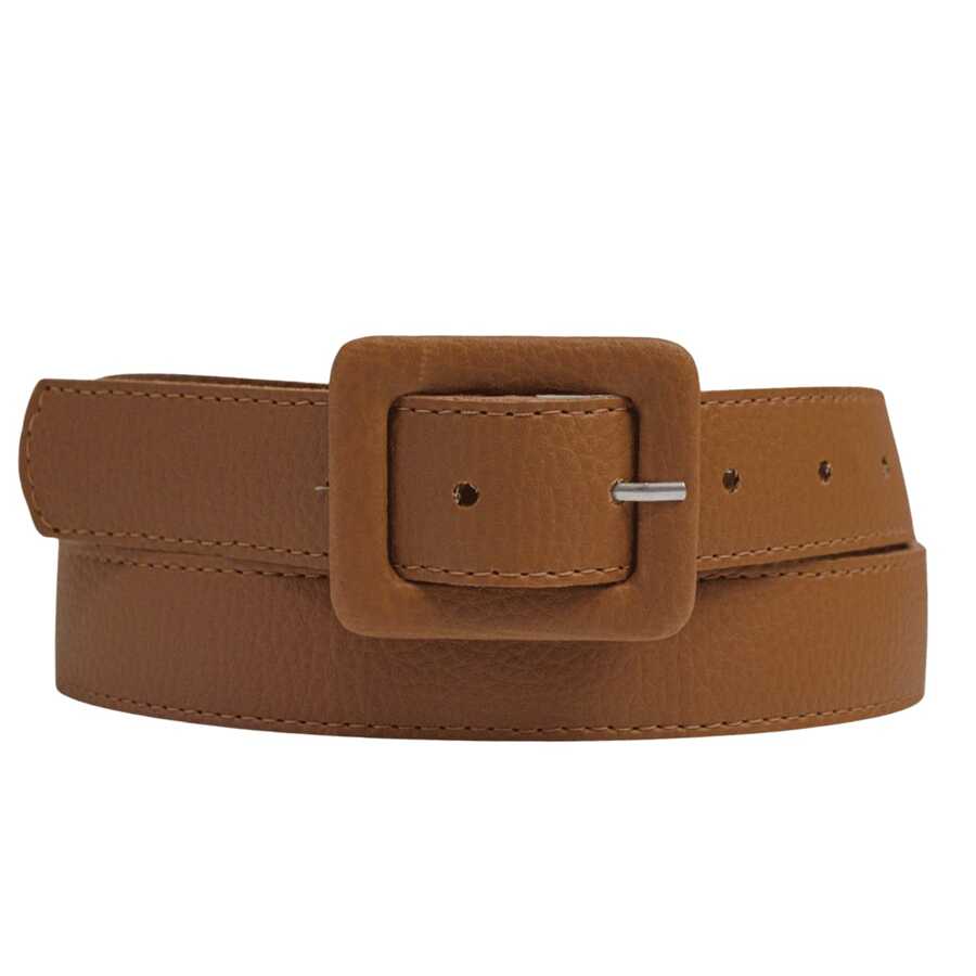 Women's Belt 3cm Square Buckle Covered Current Fashion Winter Summer 96410