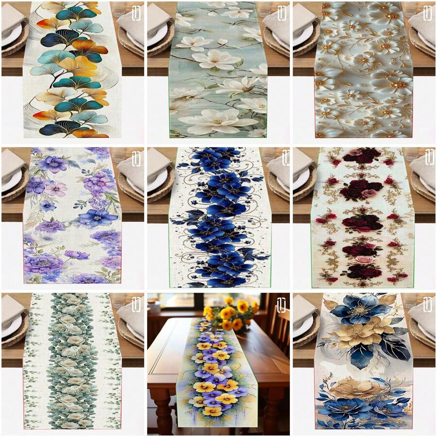 1 pieza, nueva decoración de mesa con tema de flores y plantas para primavera/verano, decoración de mesa con flores y plantas de verano, decoración de mesa para bar, decoración de ambiente para restaurante, individual de mesa para interior/exterior y regalo para decoración de hogar