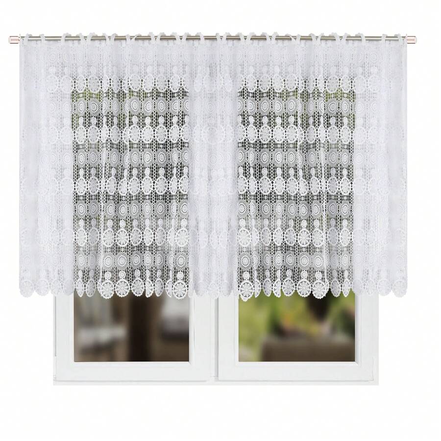 Elegant geborduurd deurgordijn – privacy blokkerend, ademend, zacht licht filterend, Boho Chic decoratieve raamvolant, keukenverdeler, ideaal voor woonkamer, slaapkamer, keuken, ruimteverdeler, 1 stuk (verkrijgbaar in 300*120cm en meer maten)