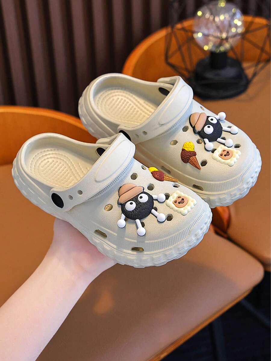 Süße Cartoon Jungen & Mädchen Sandalen, rutschfeste Innen- und Außentagestragen atmungsaktive Cartoon Clogs für Kinder, Sommer