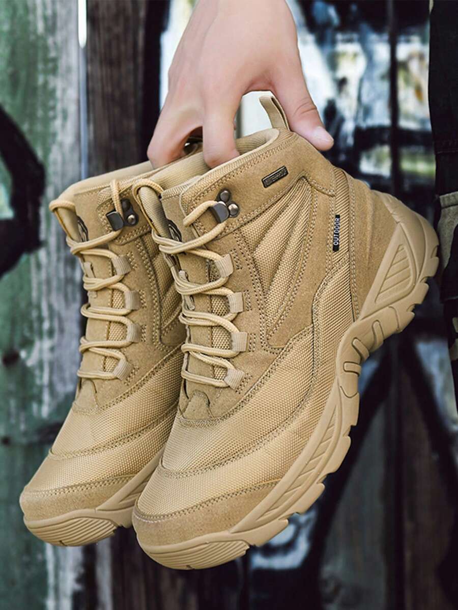 Bottes de randonnée pour hommes grande taille, bottes de plein air, bottes tactiques, chaussures de sport à semelle épaisse, bottes de vache, résistantes au froid