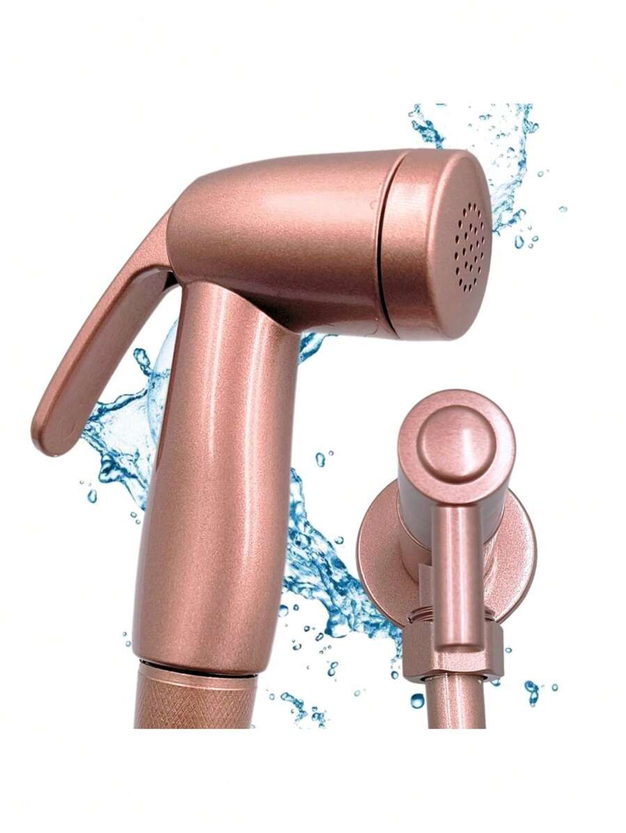 Crie e Construa Ducha Higiênica Rose Gold Luxo com Registro 1/4 de Volta
