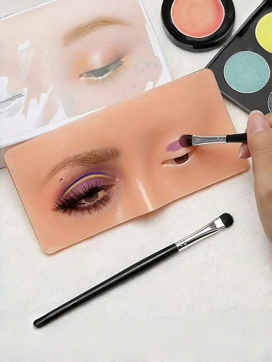 Silicone Makeup Practice Head - Realistic Feel & Easy Clean - Ideal For Artists & Beginners - Perfect Tool For Mastering Makeup Skills