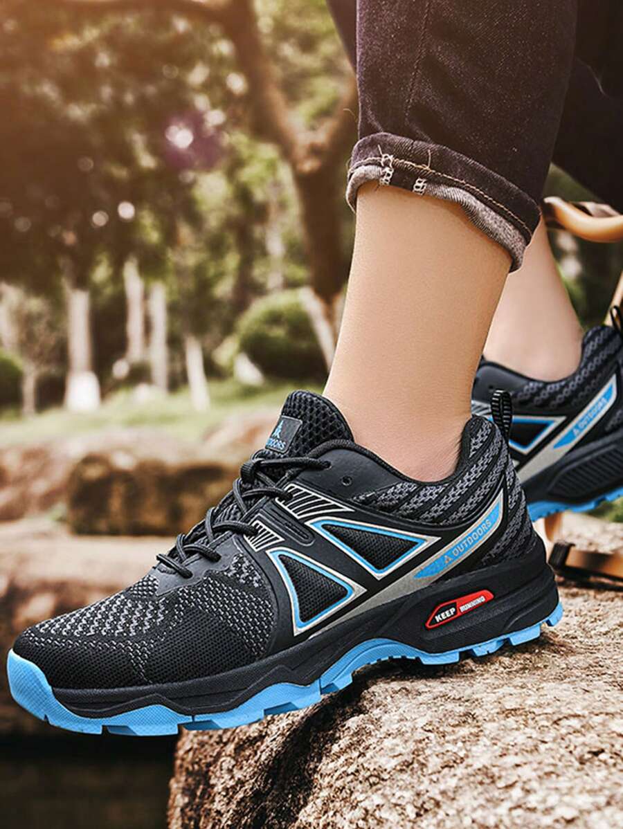 Men's Outdoor Sport Shoes Hiking Anti-Slip Casual Lightweight Trekking Walking Travel Sneakers, Low-Cut