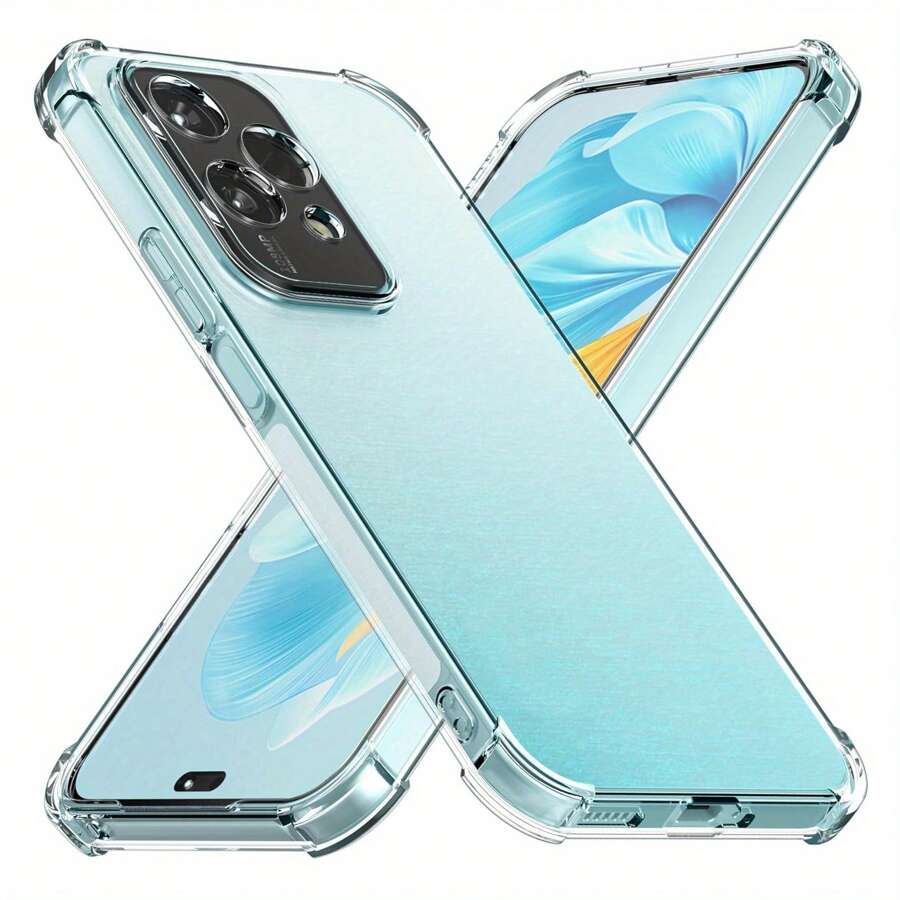 Hoesje voor Honor 200 Lite 5G, doorzichtige telefoonhoes met versterkte hoekbeschermingsbumper, slanke pasvorm, schokbestendig, flexibele TPU-hoes voor Honor 200 Lite, transparant