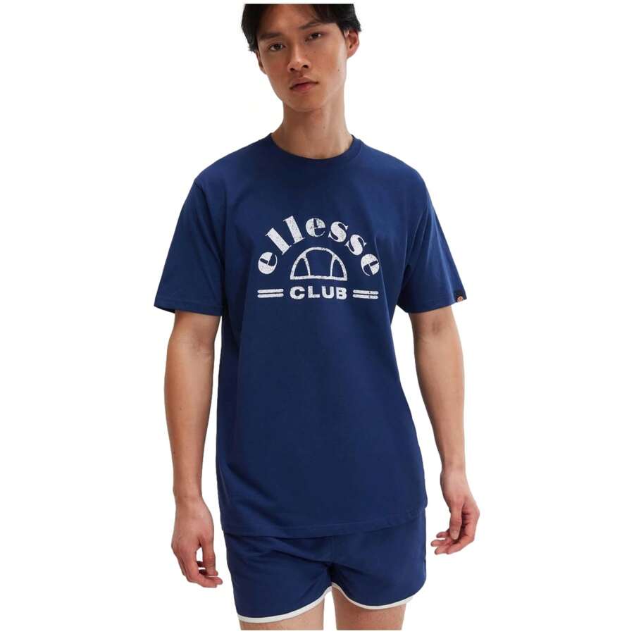 Ellesse T-Shirt Met Korte Mouwen Club T-Shirt voor Man in kleur Blauw ✅ Levering binnen 3-5 dagen