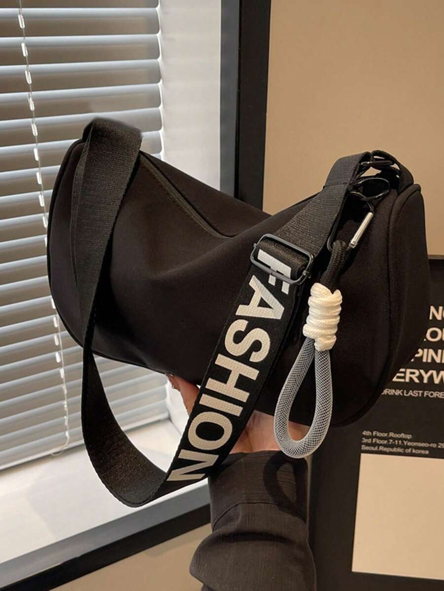 Grand sac à bandoulière, sac bandoulière diagonal, sac sportif polyvalent et décontracté de style ravioli