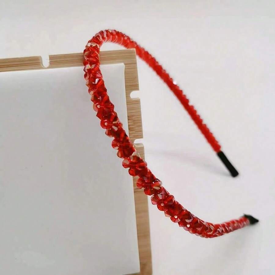1 Peça Tiara de Cabelo com Cristais de Luxo, Tiara de Cabelo Minimalista e Antideslizante da Moda, Adequada para Uso Diário, Maquiagem, Festivais, Festas, Casamentos, Tiara de Cabelo, Acessórios de Cabelo