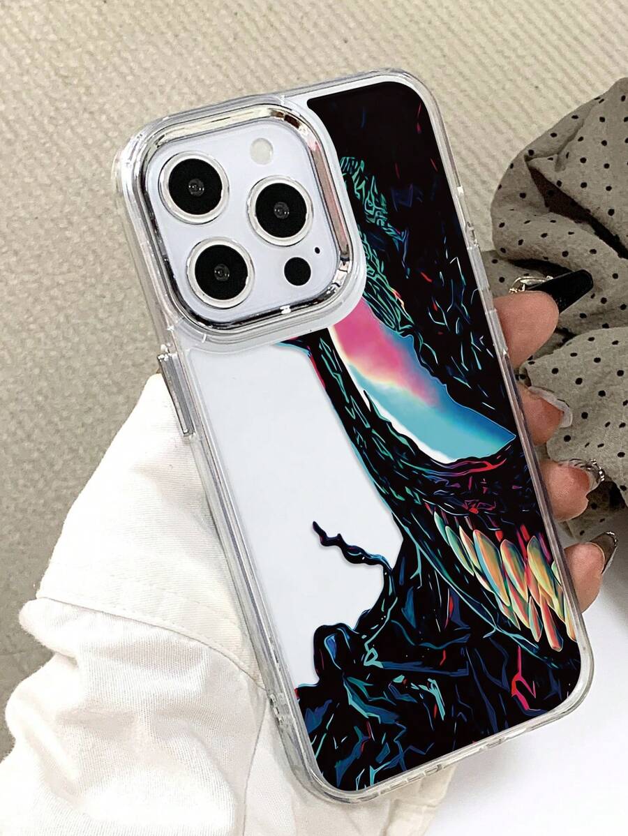 Soft Case Cover With Perforated Cartoon Pattern Compatible With Iphone, Anti-Drop, Marvel Design