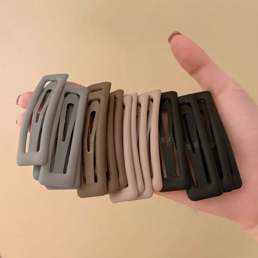 4 Peças/Conjunto Grampos de Cabelo Básicos Foscos para Mulheres para Franja, Linha do Cabelo e Acessórios de Cabelo para Uso Diário, Grampos Tipo Garra, Presilhas de Cabelo
