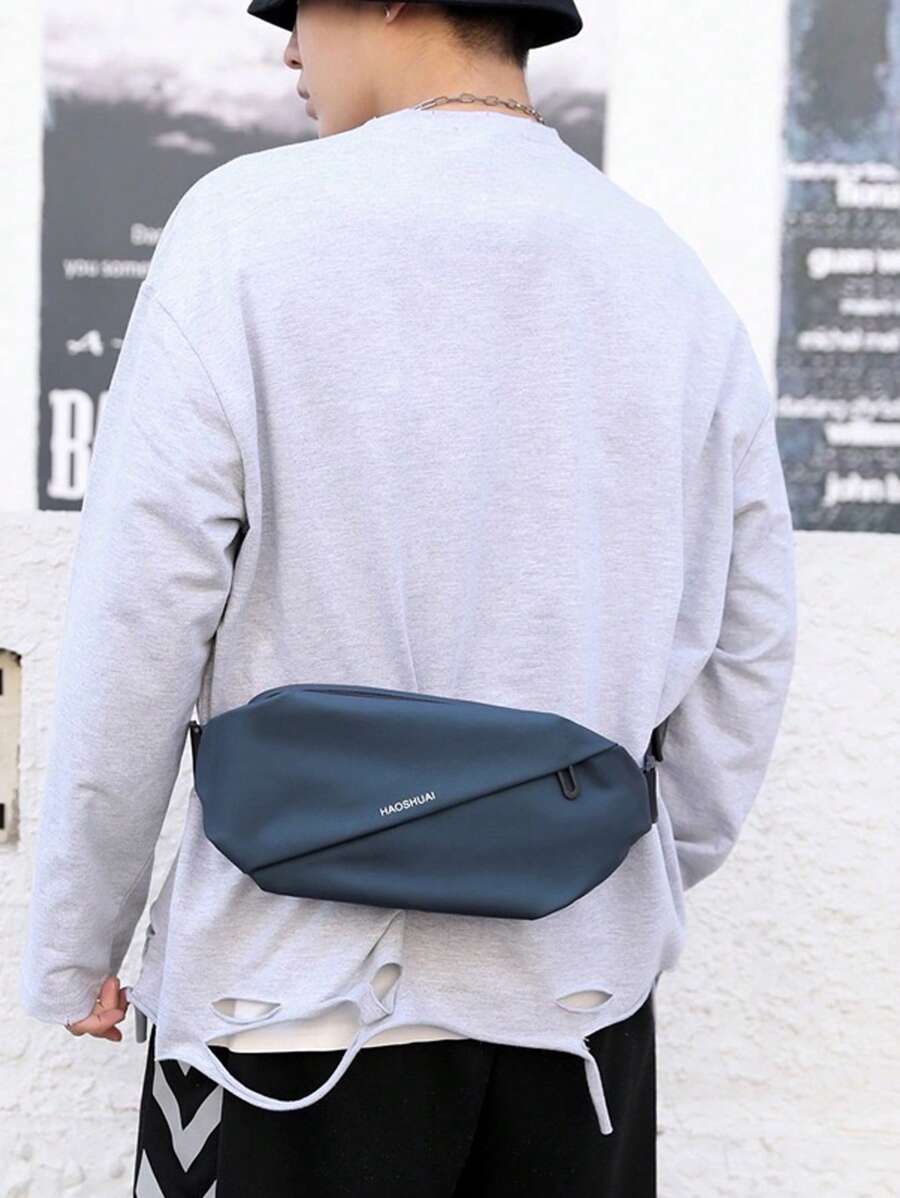Men's High-End Capacity Lightweight Luxury Casual Crossbody Bag, Water-Resistant Shoulder Messenger Bag, Suitable For Teen Summer Casual Outdoor Athletic Or Vacation Travel Or Graduation Gifts Or Birthday Dress Accessories