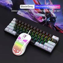 S61 Mechanical Keyboard-black Gray-set