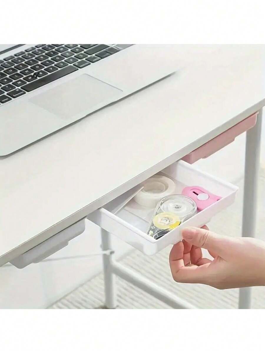 1 pièce Boîte de rangement transparente en acrylique, convenant pour les cosmétiques, les cotons-tiges et le maquillage, organisateur de bureau multifonctionnel, applicable à la coiffeuse, à la salle de bain et à la décoration de chambre d'étudiant, paniers de rangement pour la maison, cadeaux pour femmes et filles