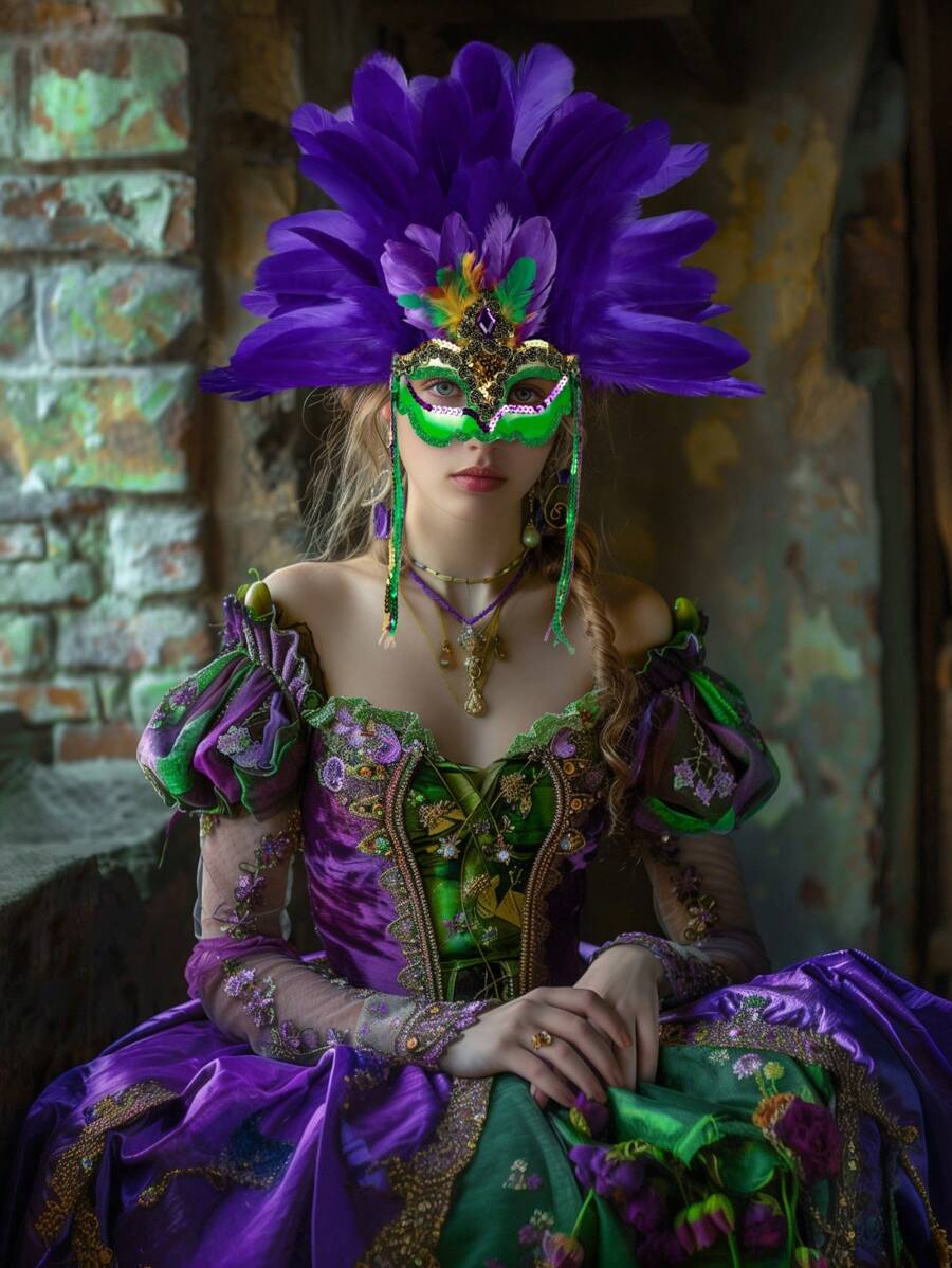 1 st. Elegante veren vermomming masker hoofdtooi, carnaval hoofddeksel, showgirl kostuum accessoires voor vrouwen