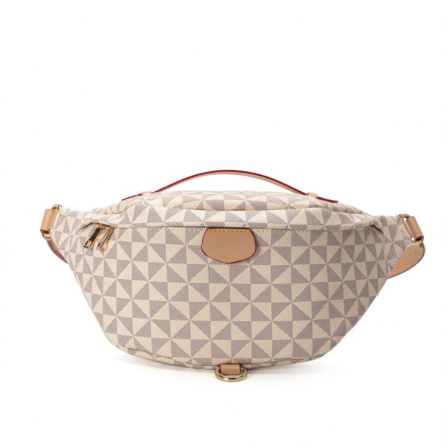 Women's Crossbody Bag & Fanny Pack, Fashion Windmill Pattern Large Capacity Waist Bag, Multi-Purpose For Daily, Outdoor Cycling, Travel, Cashier Use, Suitable For Men And Women