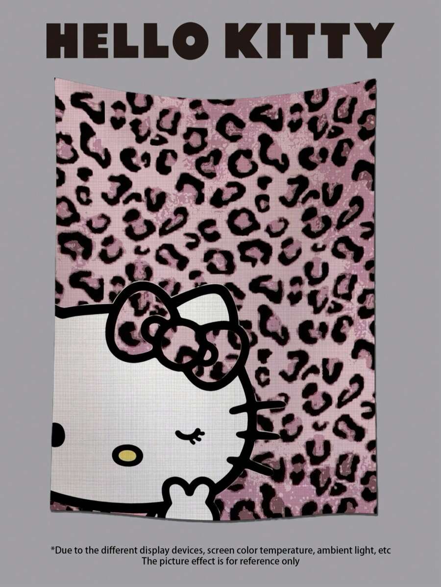 Sanrio 1 pieza Póster artístico de pared de Hello Kitty Sanrio, impresión artística en lienzo, un cartel ideal como regalo para el dormitorio, sala de estar, cocina, pasillo, decoración de pared, decoración de otoño, decoración de habitación, decoración de cumpleaños, regalos, regalos del día de San Valentín, animales modernos vintage Kuromi