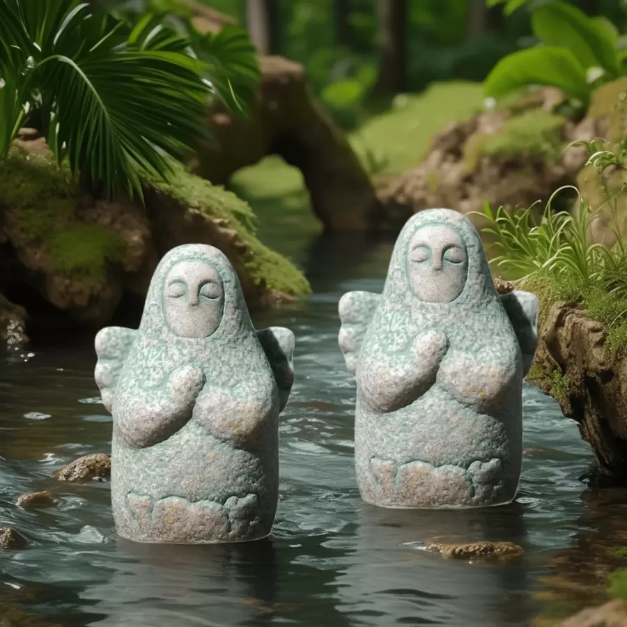 1pc Aquarium Fish Tank Fish Tank Zelda Legend Decoration Japanese Lalu Sea Goddess Ornaments Guardian Bonsai Hylia Model Landscaping