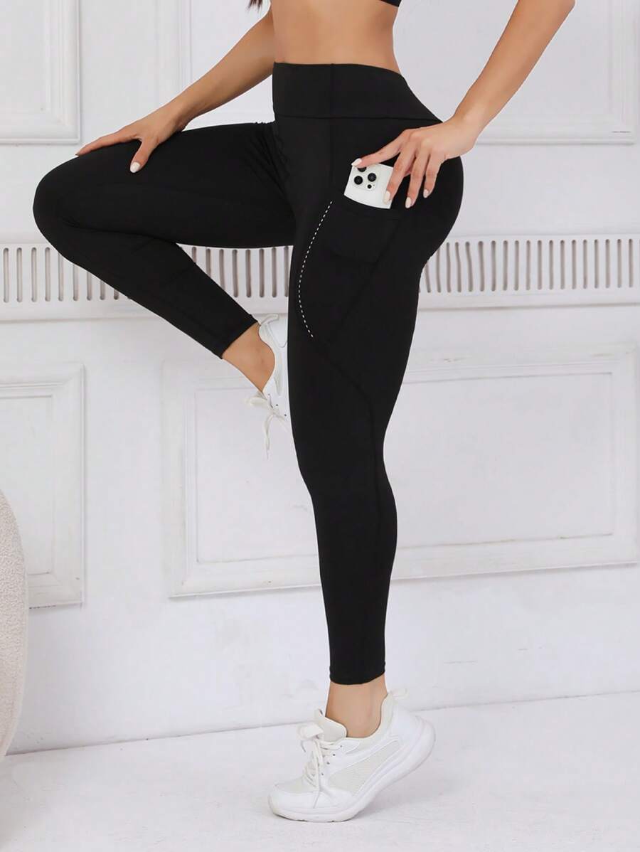 High Waist Slimming Leggings For Women, Soft & Stretchy Fabric, Quick Drying Breathable 4-Way Stretch Pants For Hiking, Running, Cycling, Yoga, Sports And Casual Wear