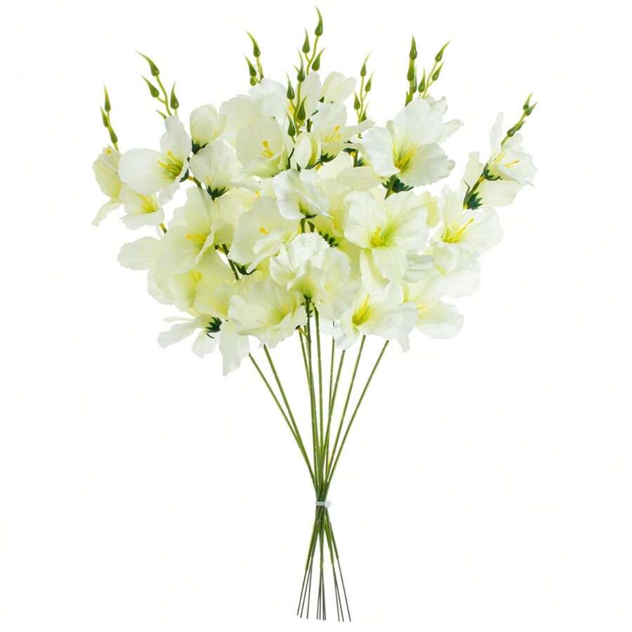 2 piezas/6 piezas, 55 cm Flores artificiales falsas Narciso Magnolia Flores de seda para decoración del hogar, sala de estar, boda, mesa, temas románticos, Día de San Valentín, regalo