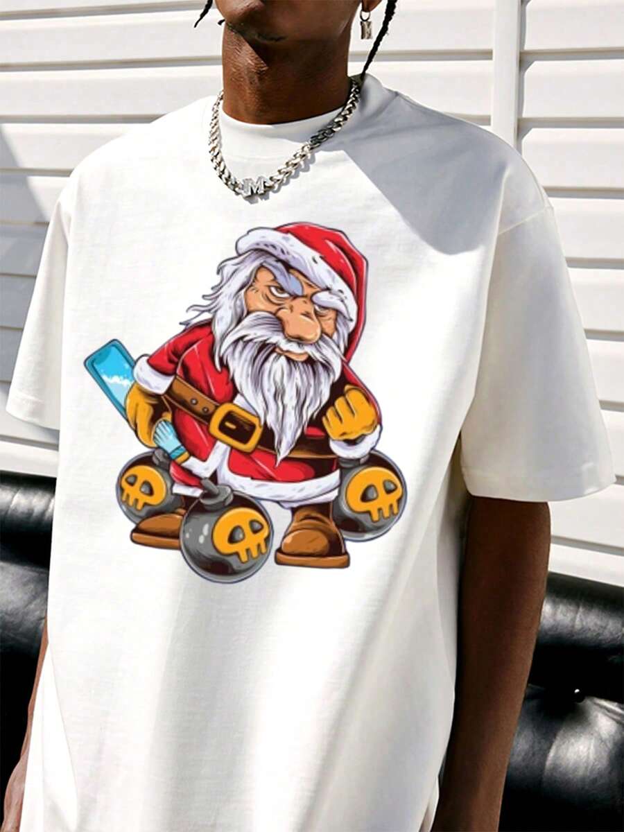 Camiseta de Navidad de diseño Algodón 220g