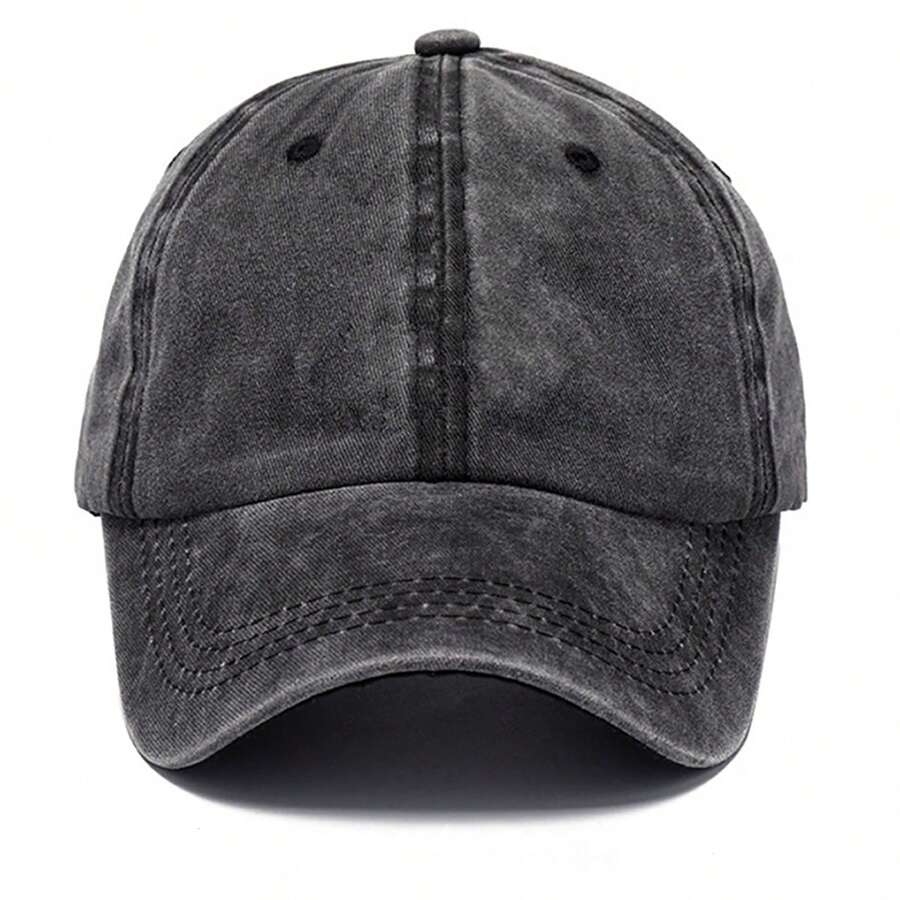 1 szt. Unisex Jednolity kolor Outdoor Casual Fashion Regulowana sprana czapka baseballowa