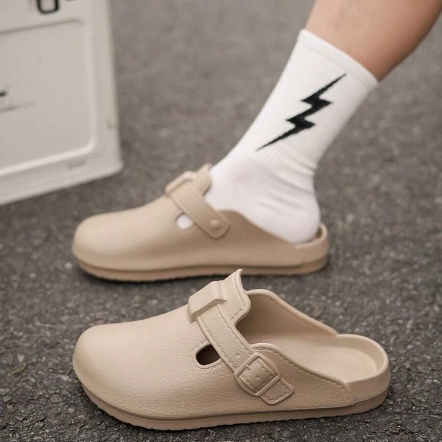 Chaussures légères à enfiler pour hommes, intérieur EVA doux antidérapant et imperméable, respirant. Sandales unisexes à semelle épaisse, simples et casual