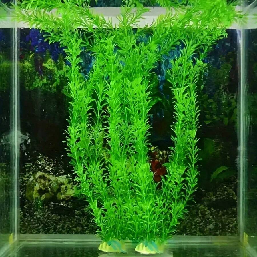 Artificial Aquarium Plants, ABS Plastic Fish Tank Aquatic Decorations, Realistic Aquatic Plant Decorations For Home Aquariums