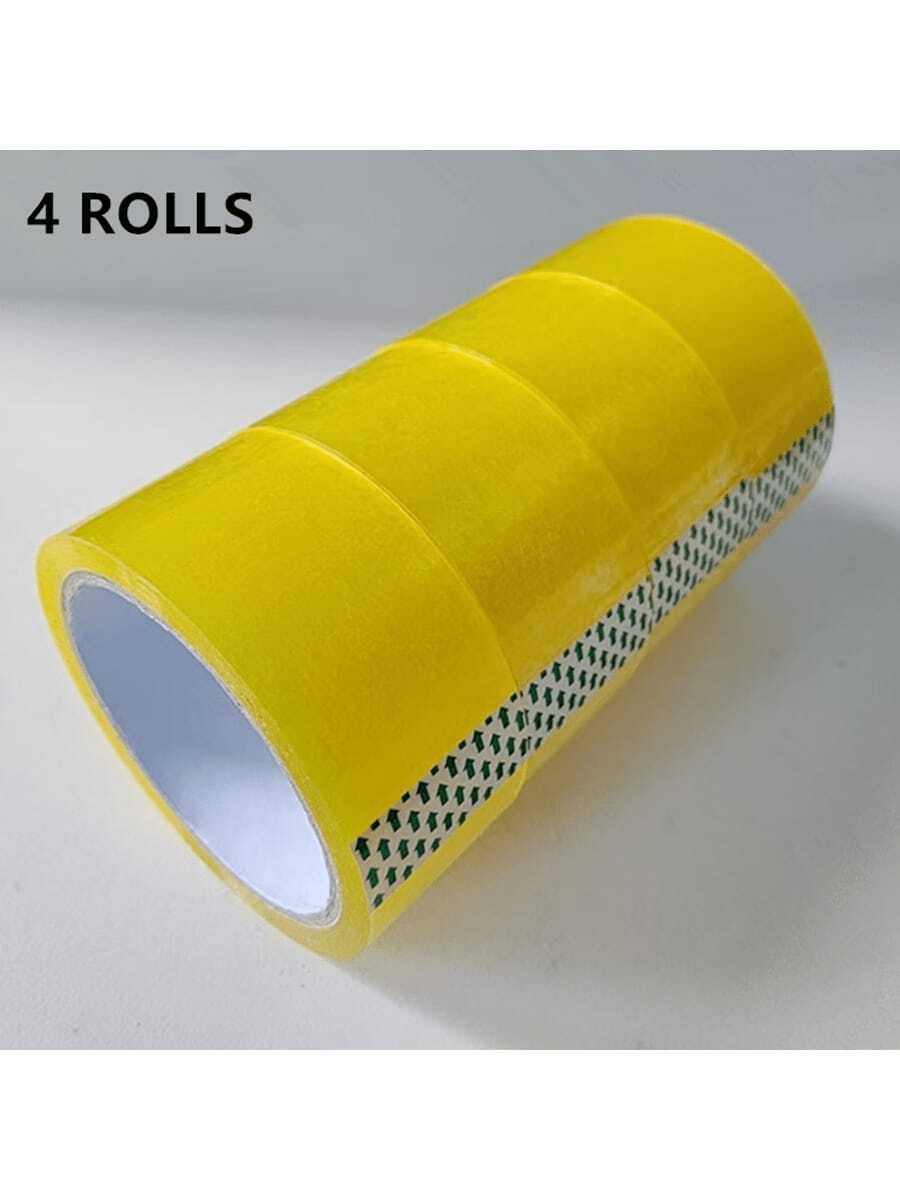4 rollos de cinta de embalaje de alta transparencia, 1.65 pulgadas (ancho) x 1575 pulgadas (largo), 2.0 mil de espesor de película, inodora, cinta selladora, cinta de oficina, cinta adhesiva, recambio para embalaje y envío. Otra opción con 6 rollos de cinta de papelería transparente de 0.71 pulgadas (ancho) x 20 yardas (largo) de vuelta a la escuela