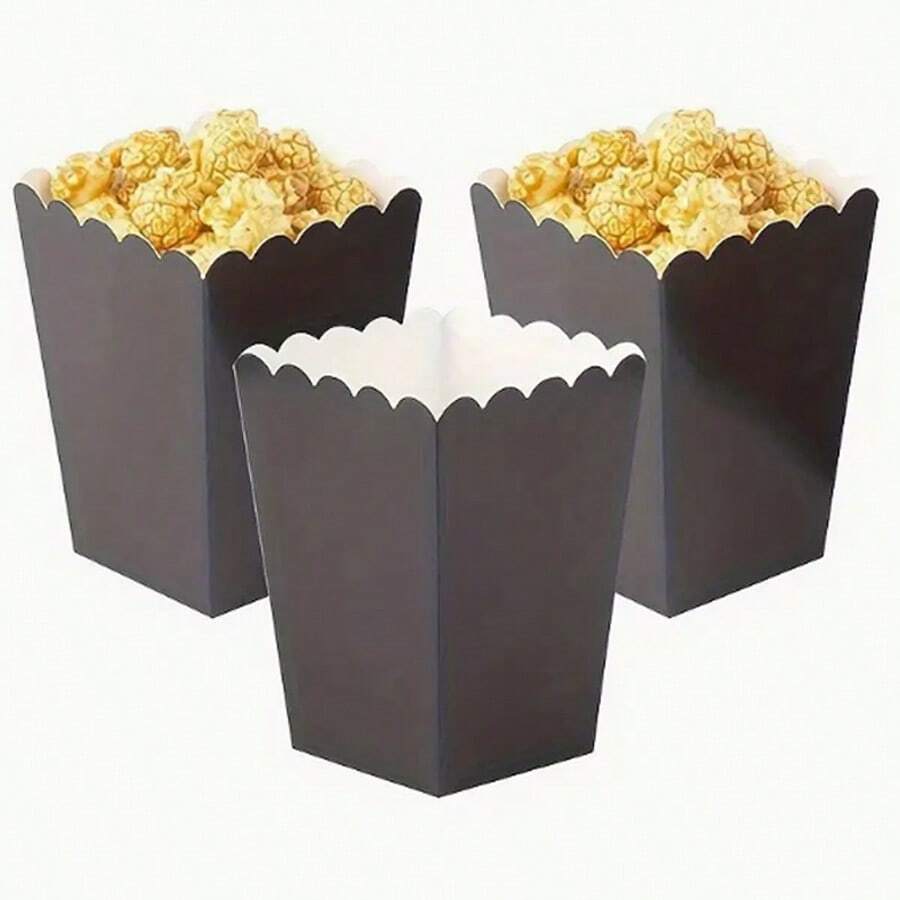 Boîte à pop-corn, mini boîte à pop-corn en papier, boîte en carton pour pop-corn pour fête, sac à pop-corn, bonbons et collations, support à pop-corn pour décoration d'anniversaire et de mariage