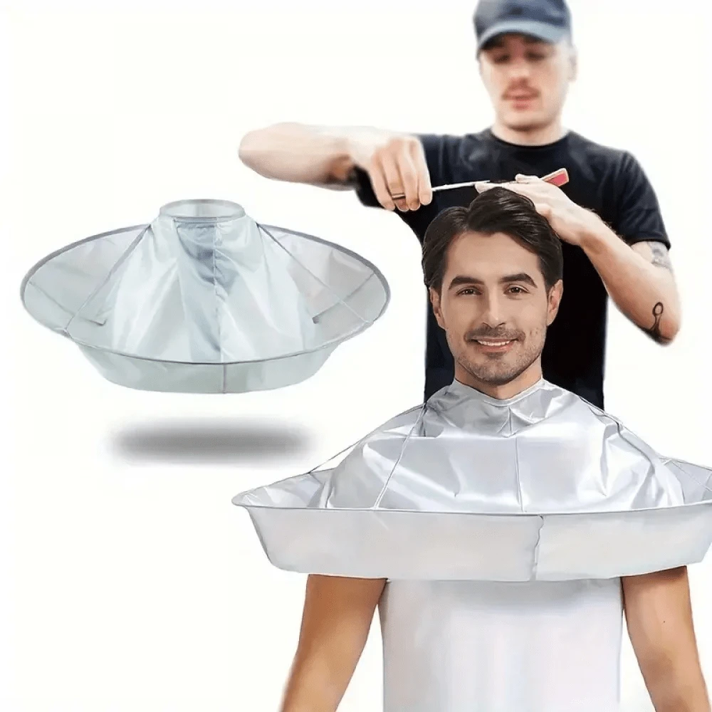 1 pièce Cape de coiffure taille adulte moyenne, tridimensionnelle, respirante et imperméable, Châle de coupe de cheveux de coiffeur