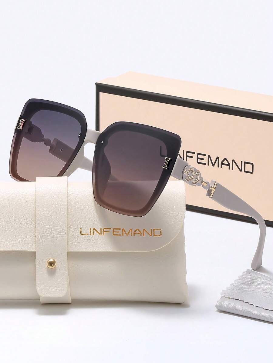 LINFEMAND LINFEMAND Oversized Decorative Eyeglasses, Unisex Fashion Accessory For Outdoor, Photography, Travel Outfits, Surprise Holiday Gift For Summer Beach Vacation,Outdoor,Travel