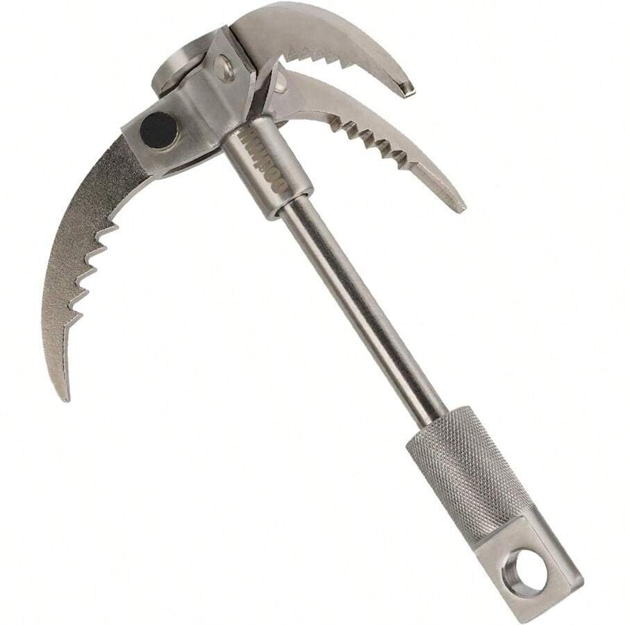 Grappling Hook Folding Claw Multifunctional Stainless Steel Hook For Outdoor Camping Hiking Tree Rock Mountain Climbing