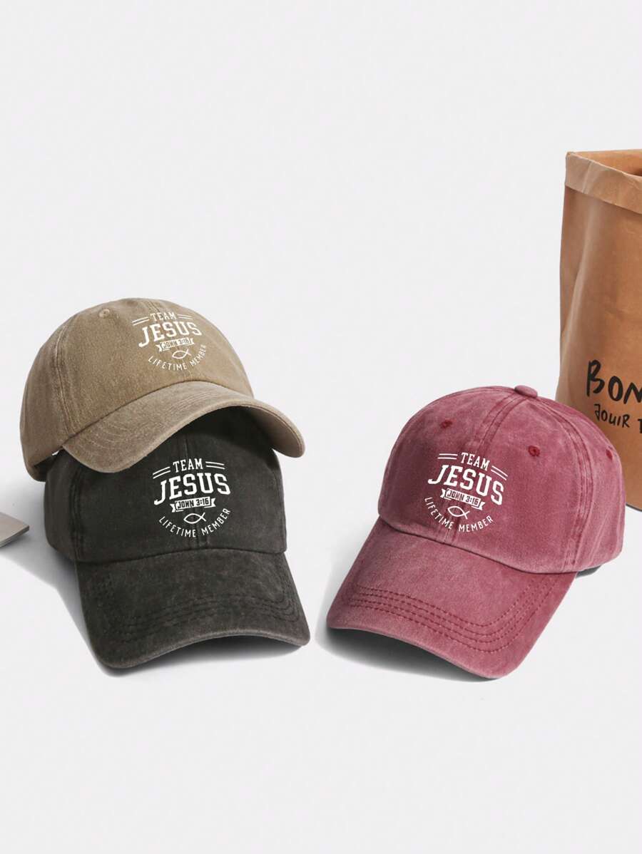 1pc Women's Adjustable Vintage Jesus Graphic Baseball Cap, Breathable Comfortable Retro Snapback Trucker Hat For Running, Exercise And Outdoor Activities