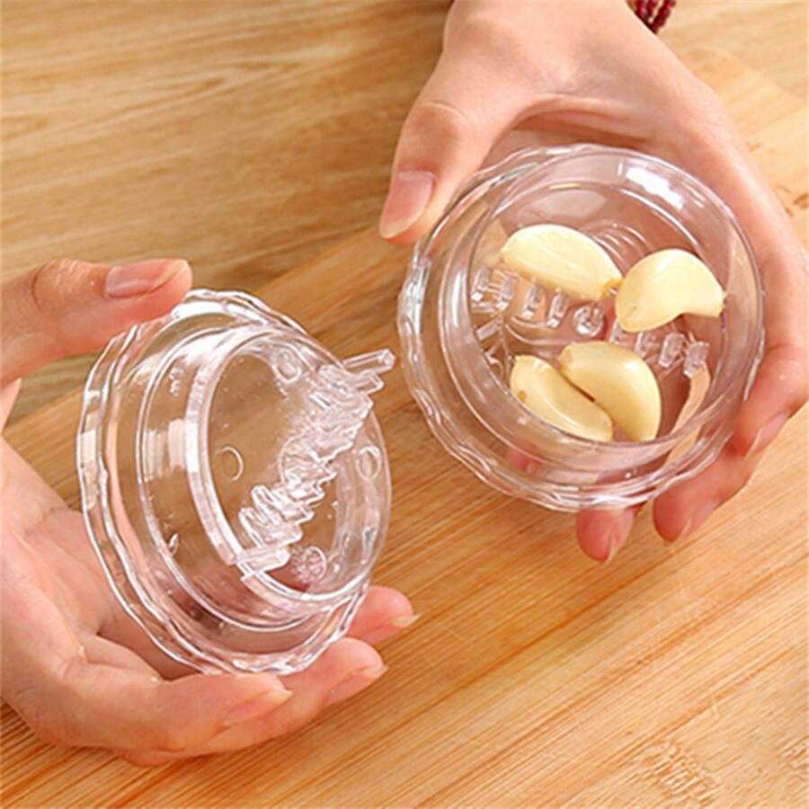 1pc C Plastic Twisted Garlic Box Garlic Stirrer Garlic Press Garlic Puree Garlic Mincer Garlic Pounders Kitchen Creative Gadgets