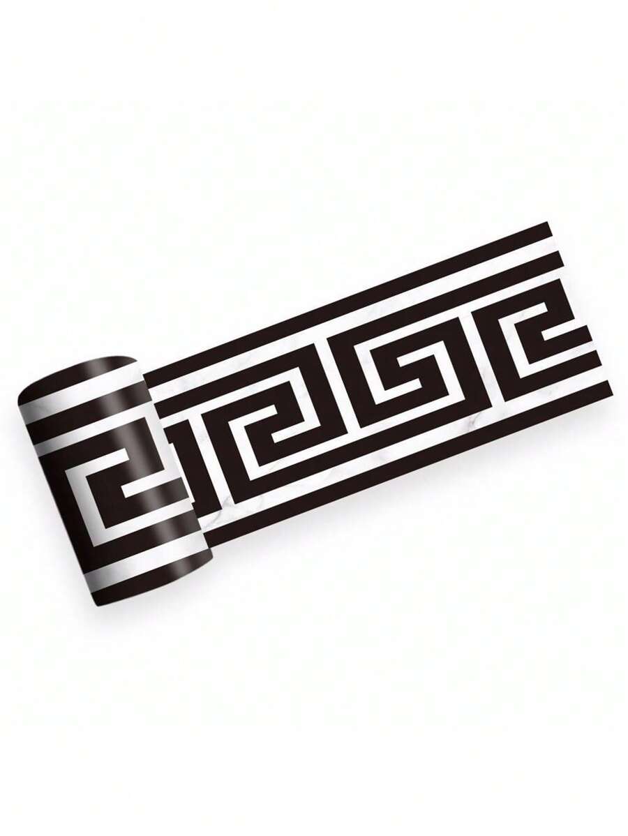 1PC 10*240cm Geometric Pattern Waist Lines Self -Adhesive Waterproof Removable Wall Border Stickers For Home Decoration