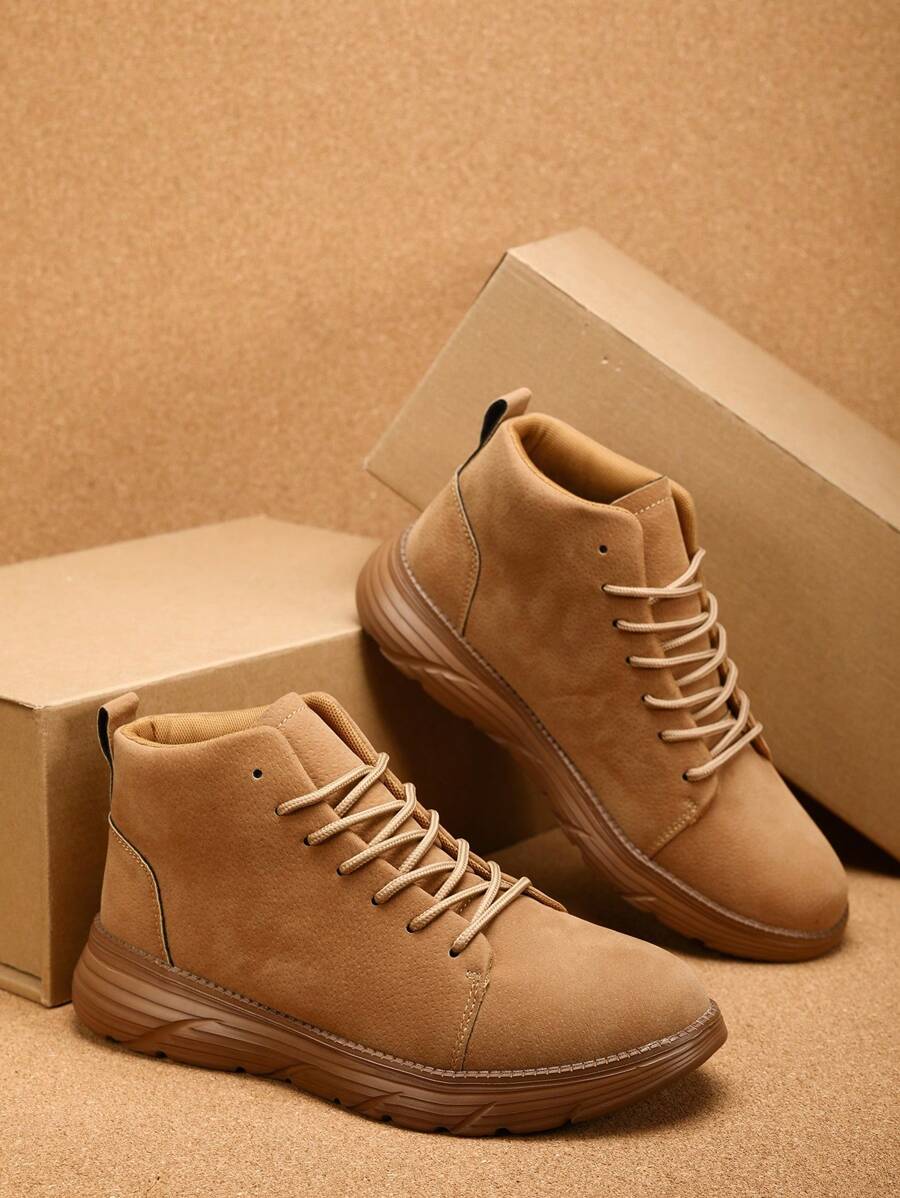 Męskie buty trekkingowe Mid-Top, skórzane trampki w stylu retro, wodoodporne buty trekkingowe na zewnątrz, sportowe buty retro dla mężczyzn, antypoślizgowe buty outdoorowe dla mężczyzn, odpowiednie do aktywności na świeżym powietrzu