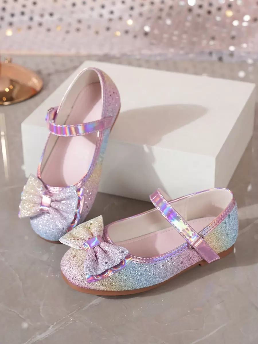 1 Pair Girls Floral Cute Princess Performance Shoes, Suitable For Spring & Summer