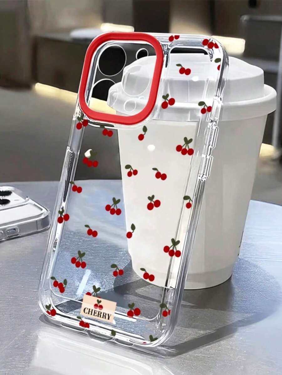 Funda protectora transparente de TPU con patrón de flores de cerezo, anti-caída, compatible con Apple 16 Pro Max/15/14 Plus/13/12/11, Apple 12/13 Mini, S21/S22/ S23/s24/ Plus/Ultra
