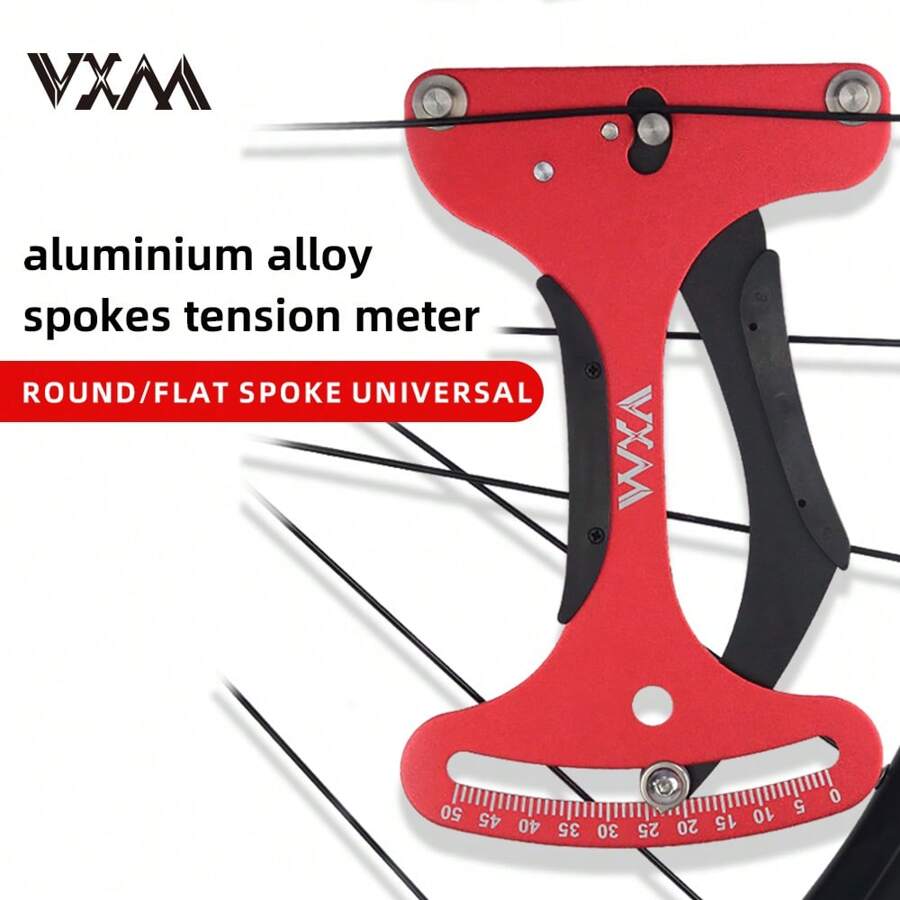 VXM Bicycle Rim Truing Tool, Spoke Tension Meter, Wheel Set Wire Adj. Circle Gauge Tool, Measurement Wrench