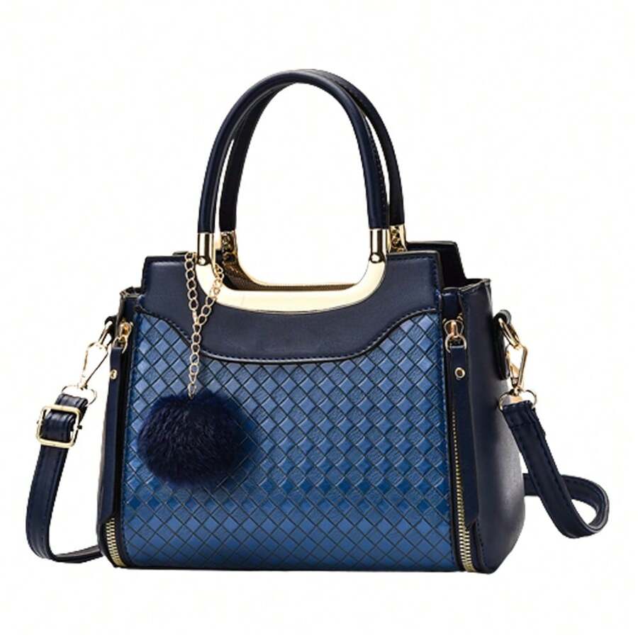 Convient pour le travail et les voyages. Sac à bandoulière en PU portable à la mode Sac messager Sac souple simple