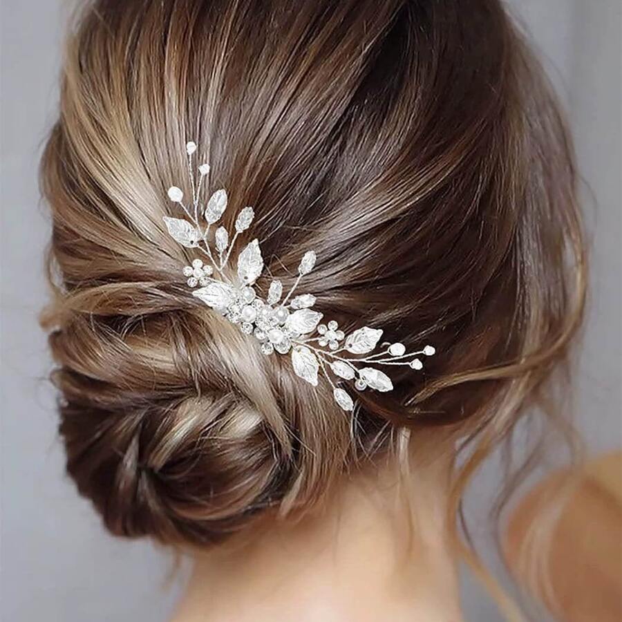 Épingle à cheveux en alliage de strass style européen et américain, accessoires de coiffure pour le style traditionnel chinois Hanfu et Qipao, accessoires de coiffure de mariage et de mariée, peignes pour cheveux, peignes latéraux, fournitures scolaires