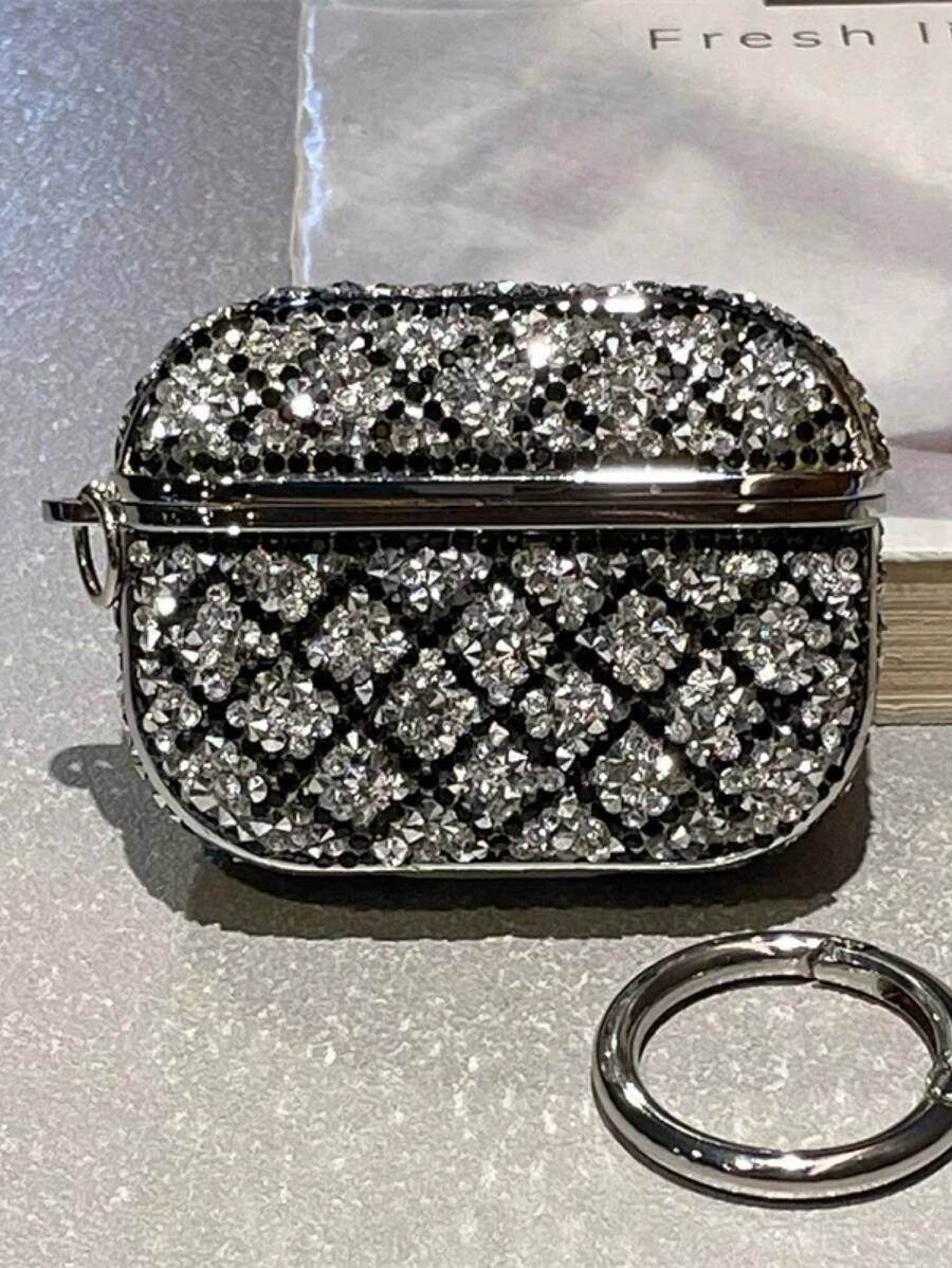 Luxury Bling Diamond Rhombus Design Protective Case For AirPods 4, 2024 Model, AirPods 1/2/3/5, And AirPods Pro 2