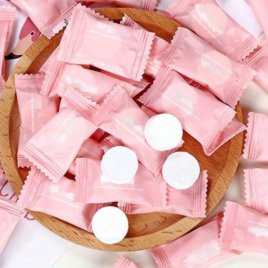 10pcs/20pcs/50pcs/100pcs/200pcs Compressed Towels, Portable Disposable Coin-Sized Paper Towels Suitable For Travel, Camping, Home, Soft & Expandable Wet Wipes, Easy To Carry, Space-Saving