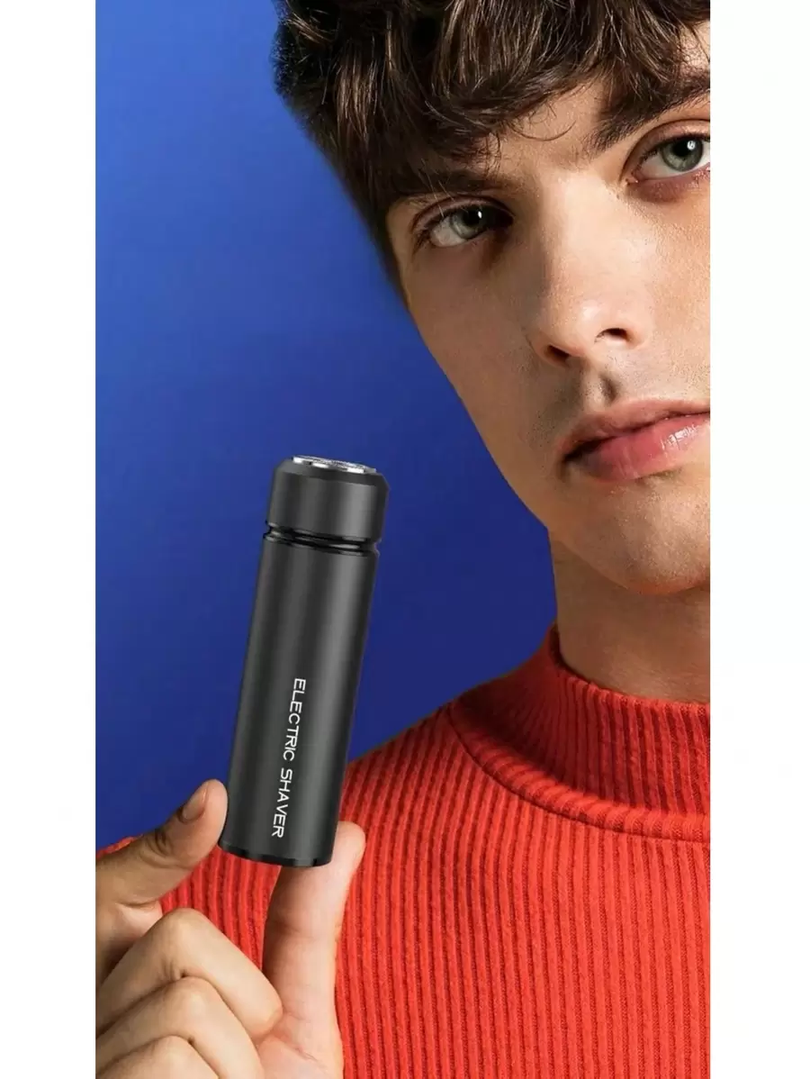 Afeitadora eléctrica para hombres, maquinilla de afeitar mini portátil, con carga para coche, ideal para viajes