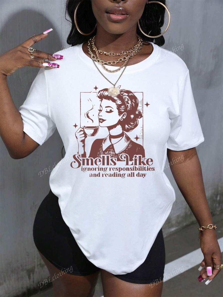 Camiseta divertida de nerd, camiseta de manga corta para lectores de fantasía romántica, camiseta de nerd, camiseta regalo para amantes de los libros