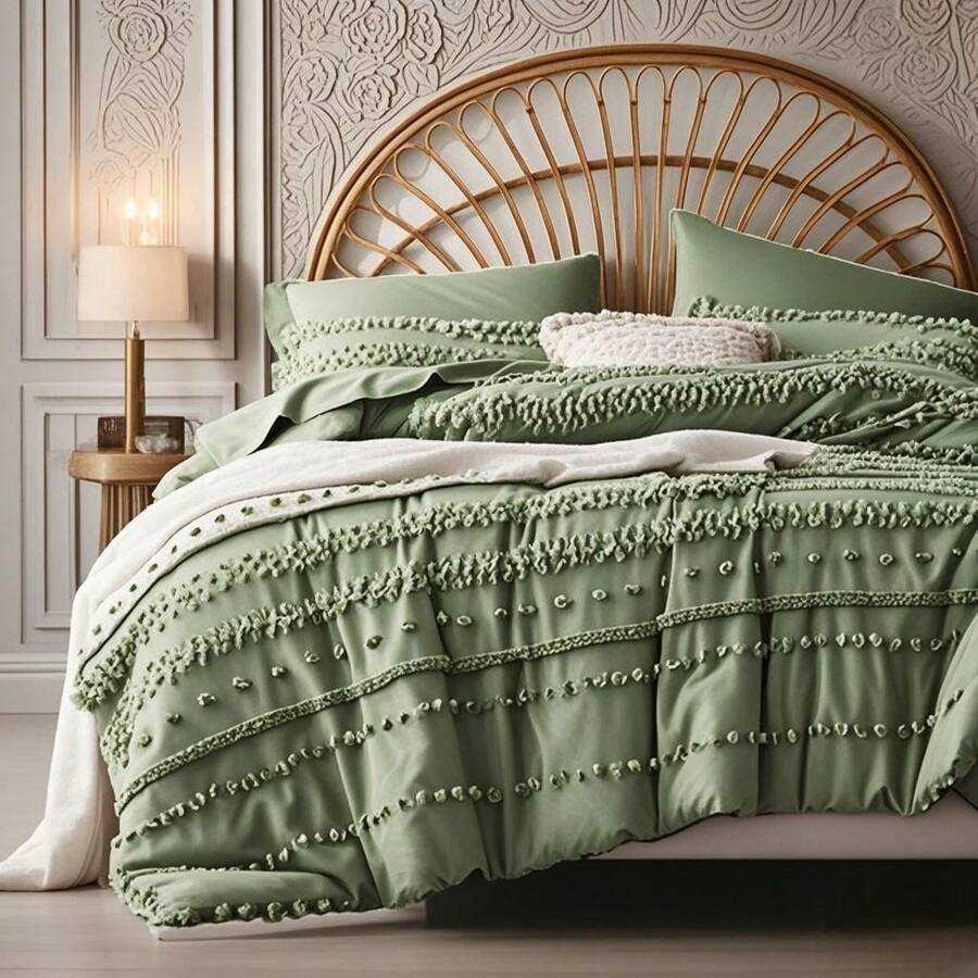 7 Pieces(Queen/King) Bed In A Bag Comforter Set,, Stylish Solid Comforter, Soft Microfiber, Comfortable And Warm, Cloud-Like Soft Bedding Set, Bedroom Decor For Spring/Summer/Autumn/Winter, Ideal Gift