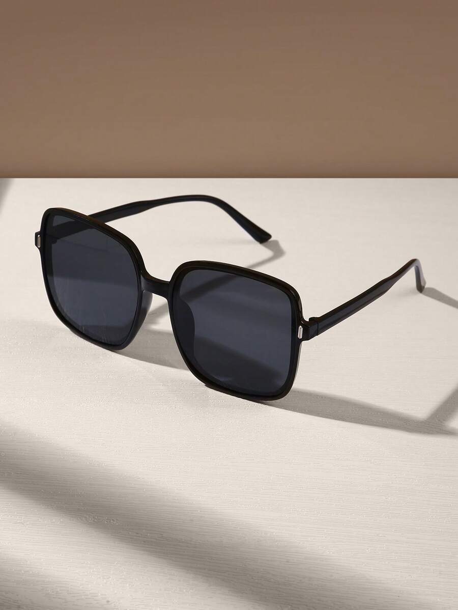 1 Pair Unisex Square Minimalist Fashion Fashion Glasses Suitable For Beach, Sports, Vacation, Travel, Festive Outfits, Casual Outings, Street, Driving, Sports Style, Fishing, Street Style Accessories, Outdoor Activities, Parties